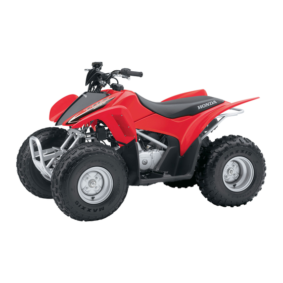 Honda 2009 TRX90X Owner's Manual