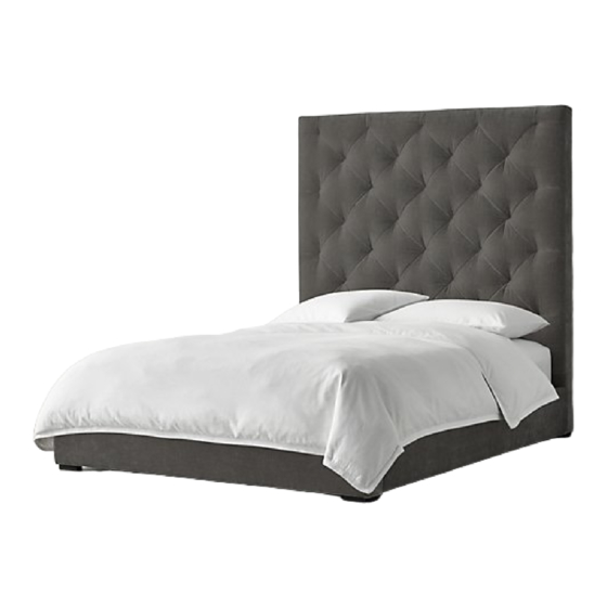 RH ALEXIS TUFTED BED Quick Start Manual