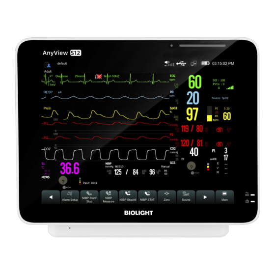 Biolight Meditech S12 Vet Manuals
