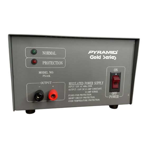 Pyramid Gold PS-14K Instruction Manual