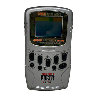Excalibur 394-P-CS-WSOP Operating Manual