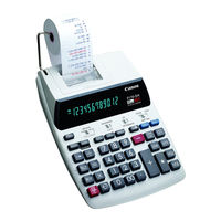 Canon 12-Digit Fluorescent Instructions