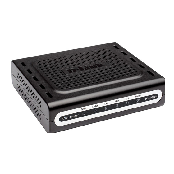D-Link DSL-2520U Quick Installation Manual
