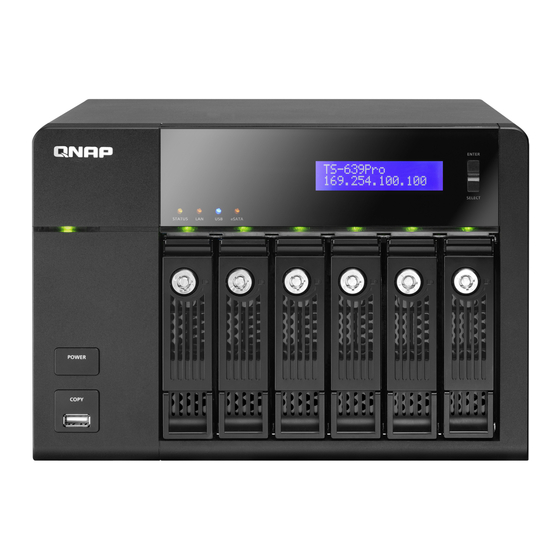 QNAP TS-639 Pro Turbo NAS User Manual