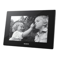 Sony S-Frame DPF-HD800 Operating Instructions