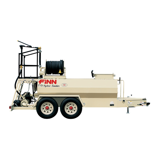 FINN T75 HYDROSEEDER PARTS AND OPERATOR'S MANUAL Pdf Download | ManualsLib