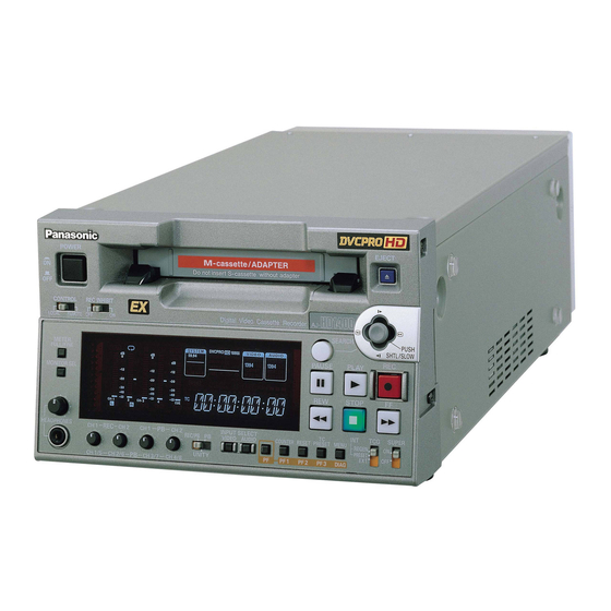 Panasonic AJ-HD1400MC Mechanical Parts List