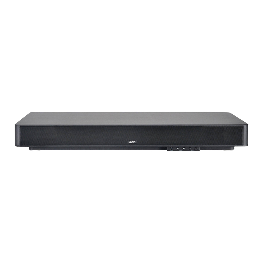 ZVOX SoundBase 870/770/670/570 Manual