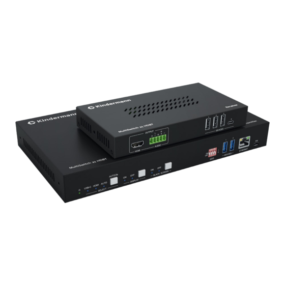 Kindermann MultiSwitch 21 HDBT Switcher Manuals