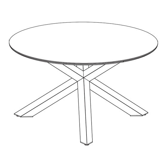 Mimosa Macedon Dining Table 0583688 Installation Manual