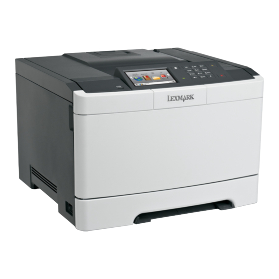 Lexmark CS410 Quick Reference Manual