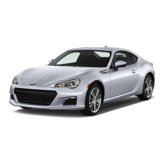Subaru 2014 BRZ Owner's Manual