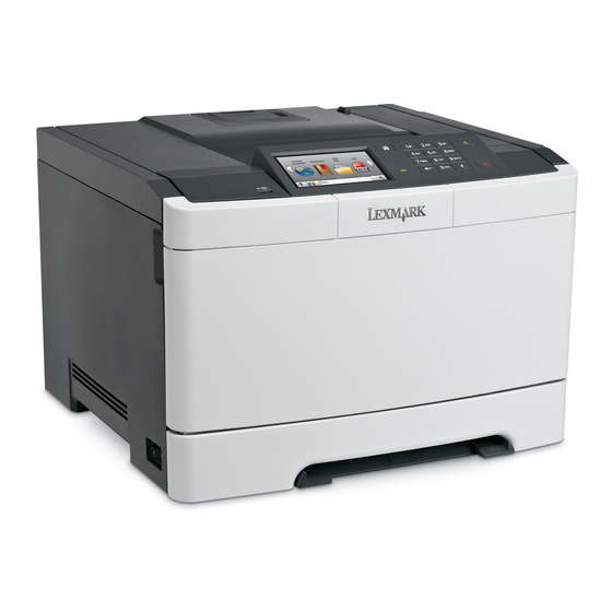 Lexmark cs410 Quick Reference Manual
