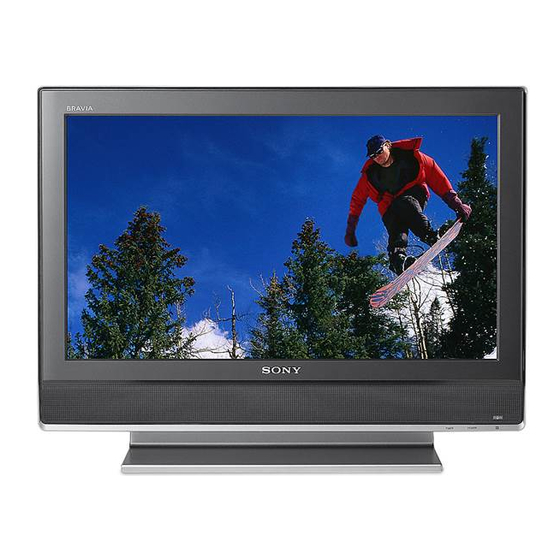 Sony KDL-26M3000, KDL-26ML130, KDL-32M3000, KDL-32ML130, KDL-37M3000 Operating Instructions Manual