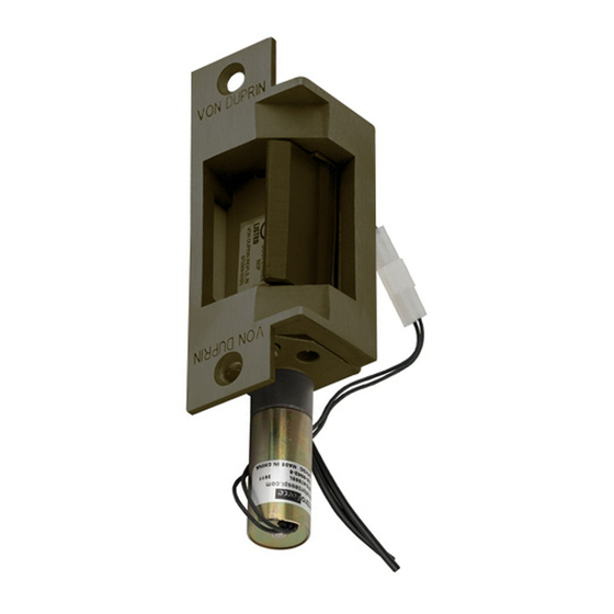 Von Duprin 6211WF Installation Instructions