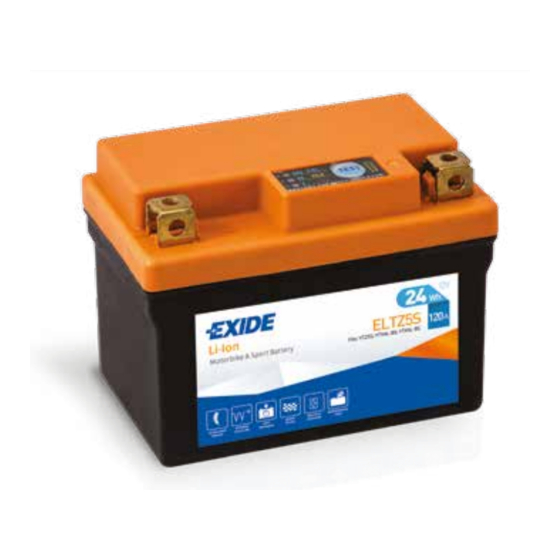 Exide ELTZ5S Instructions Of Use