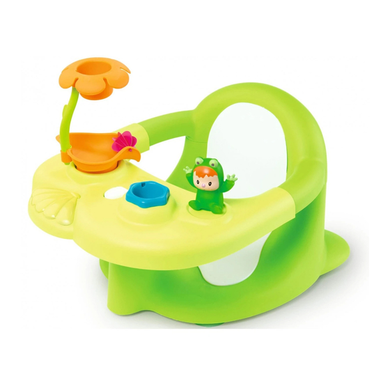 User Manuals: Smoby 110615 Baby Bath Seat