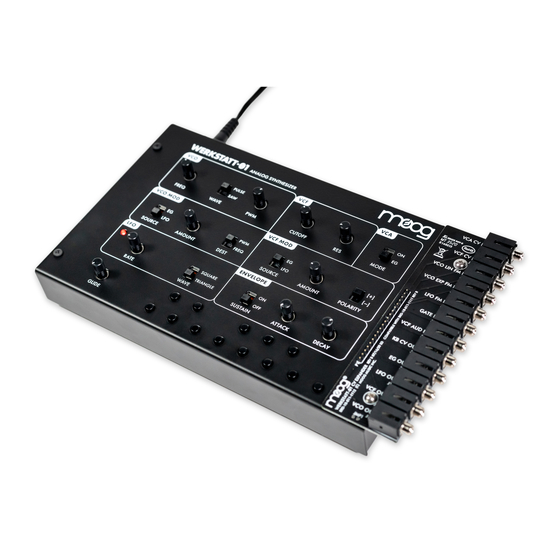 Moog Werkstatt-01 Manual