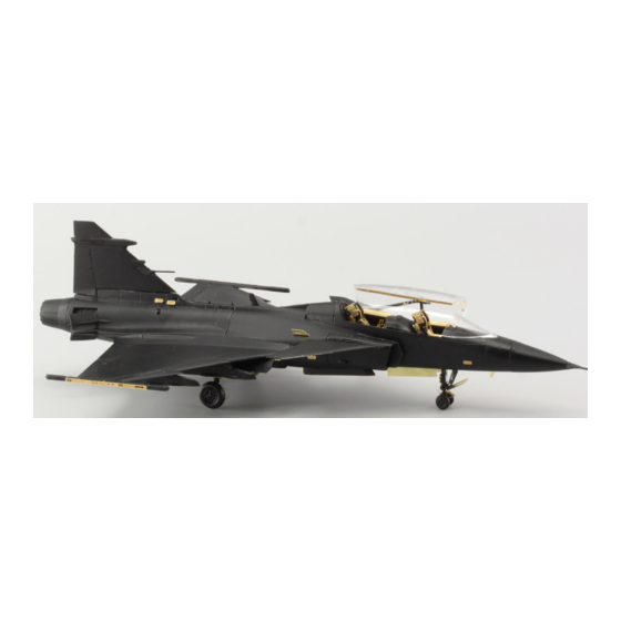 Eduard Zoom JAS-39D Gripen twin seater self adhesive Quick Start Manual