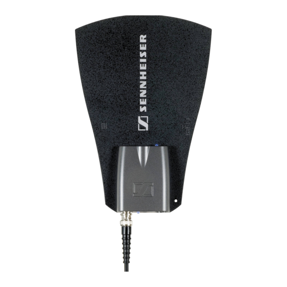 Sennheiser A 3700 Instructions For Use Manual