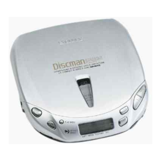 Sony Discman D-E441 Service Manual