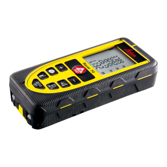 Leica Racer 70 User Manual