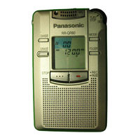Panasonic RR-QR80 Service Manual