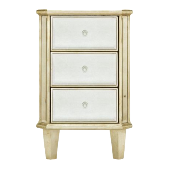 Next JULIETTE SILVER BEDSIDE 670532 Assembly Instructions Manual