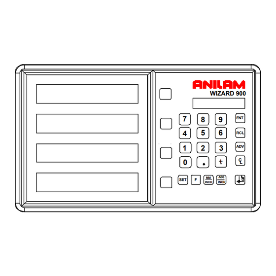 Anilam Wizard 900 Operation Manual