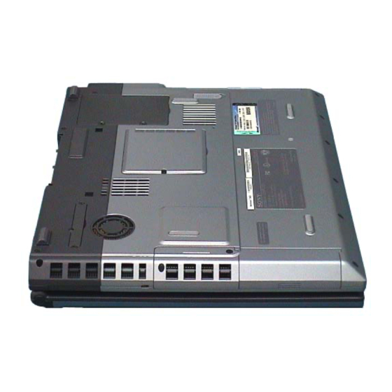 Sony VAIO PCG-GRT190G Install Manual
