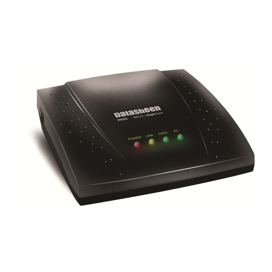 Datasheen D902AS ADSL2/2+ Router Manuals
