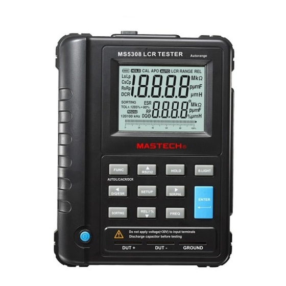 Mastech MS5308 Manual