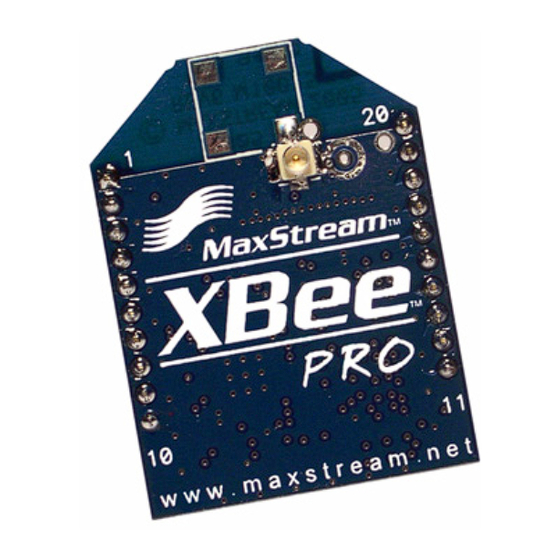 MaxStream Xbee Product Manual