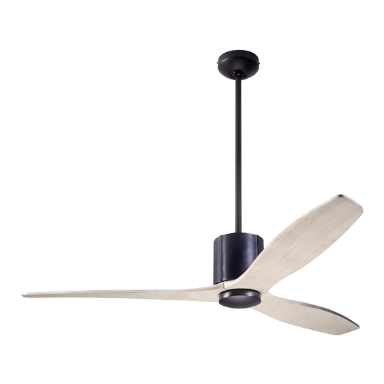 The Modern Fan Company LeatherLuxe DC LL Series Installation Instructions And Owner's Manual
