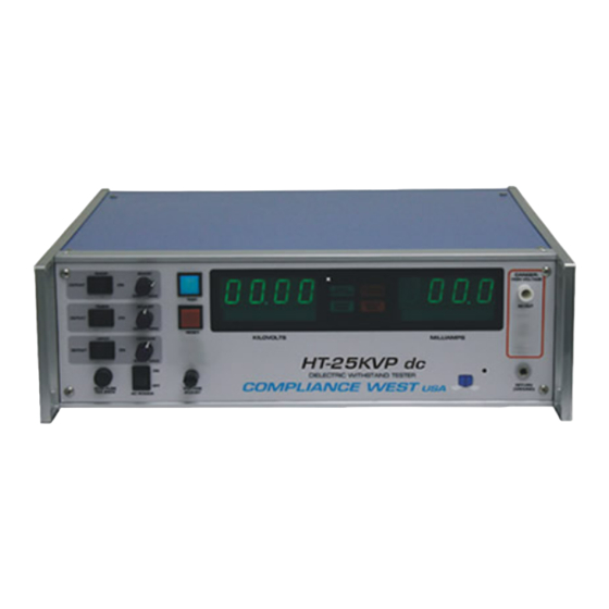 Compliance West HT-25KVP dc Instruction Manual