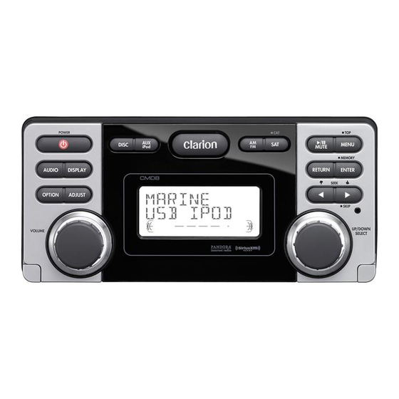 Clarion CMD8 Owner's Manual & Installation Manual