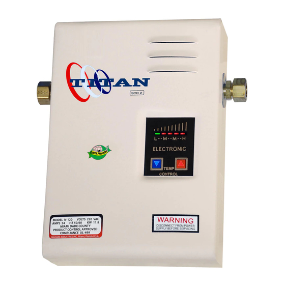 Titan SCR4 Series Use & Care Manual