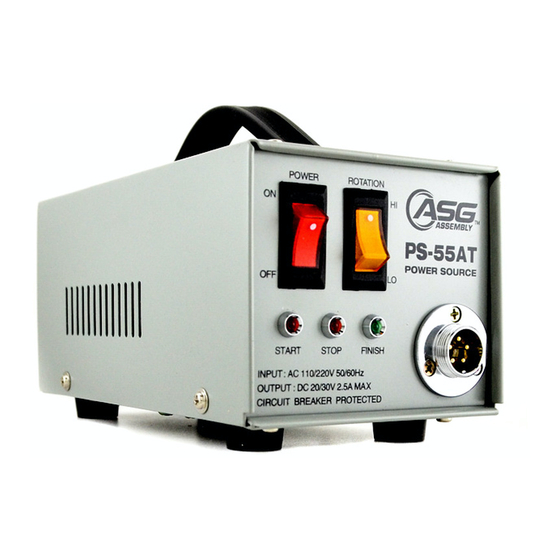 ASG PS-55AT User Manual