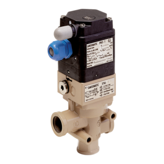 Samson 3963 Series Mounting And Operating Instructions