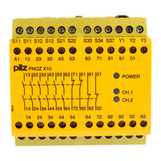 Pilz PNOZ X10 Operating Manual