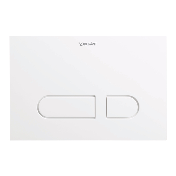 DURAVIT DuraSystem WD5002 Series Mounting Instructions