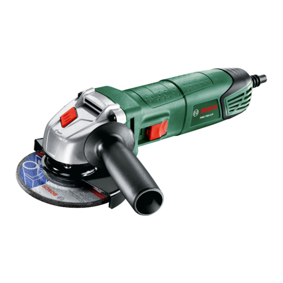 Bosch PWS 7000 Angle Grinder Manuals