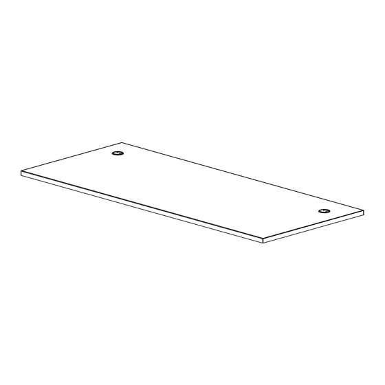 bbf 72W x 30D Table Desk Work Surface Assembly Manual