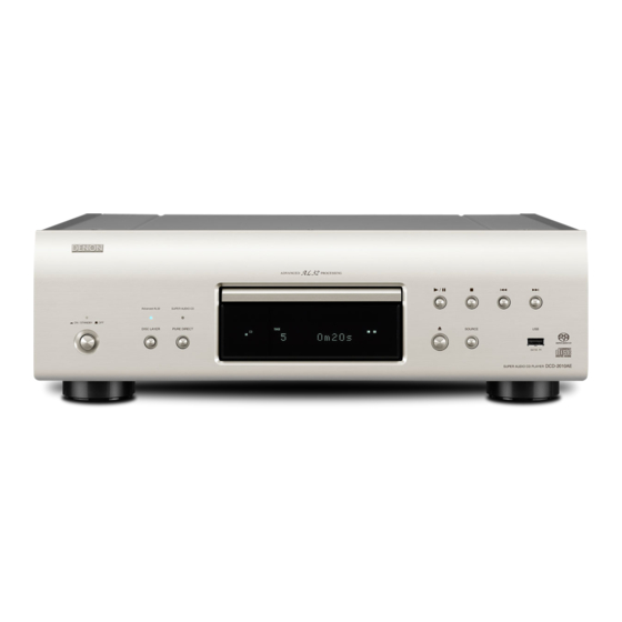 Denon DCD-2010AE Owner's Manual