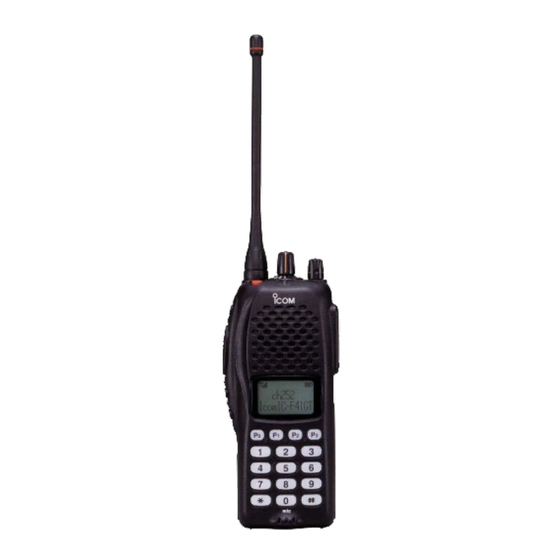 Icom IC-F31GT Instruction Manual