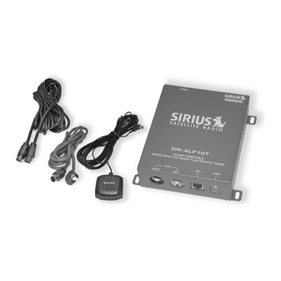 SIRIUS SATELLITE RADIO 102405B INSTALLATION MANUAL Pdf Download