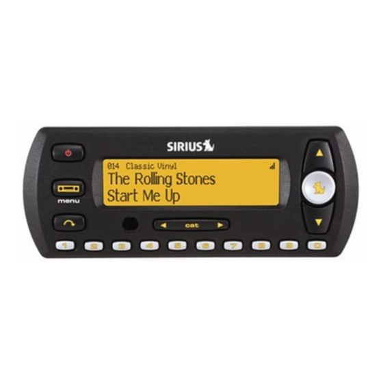 SIRIUS SATELLITE RADIO PLUGNPLAY USER MANUAL Pdf Download ManualsLib