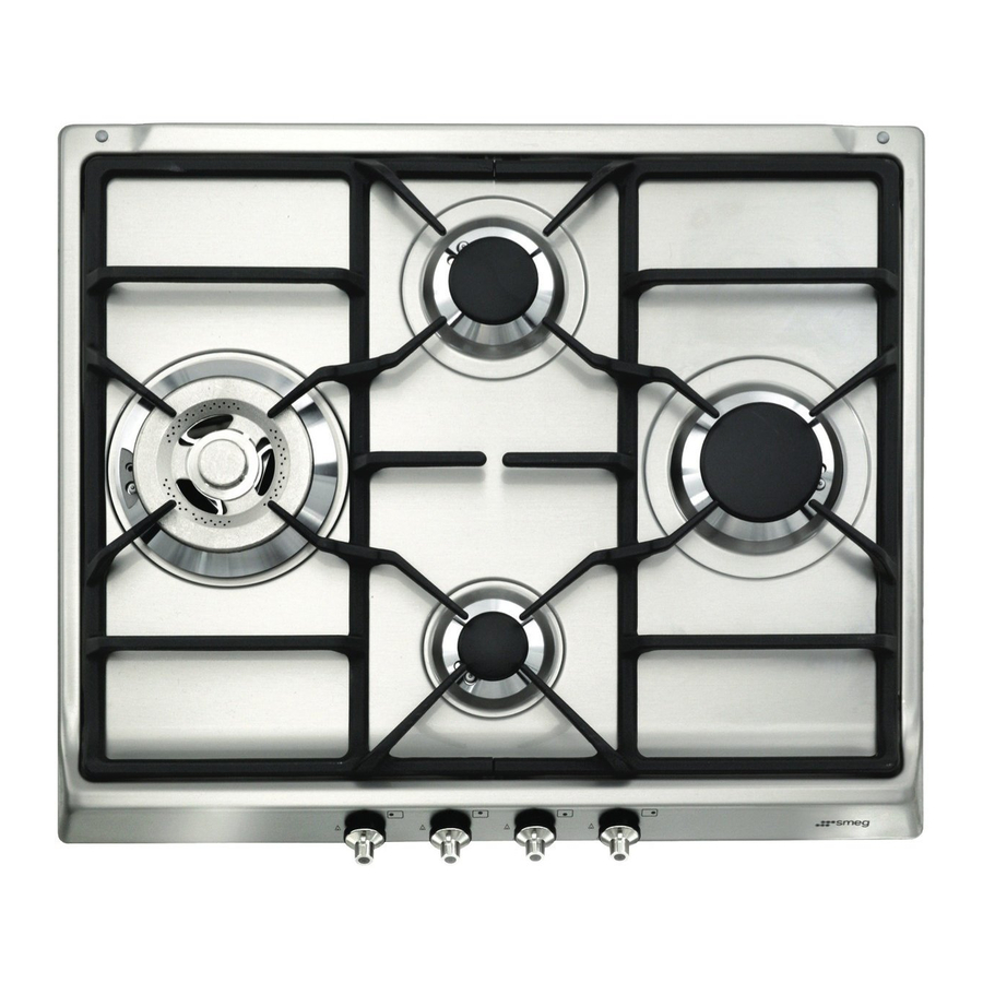 SMEG GAS COOKTOP CIR60XS INSTRUCTION MANUAL Pdf Download ManualsLib