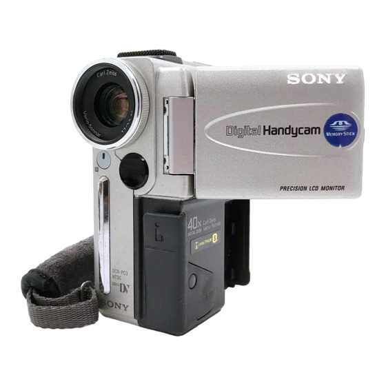 SONY HANDYCAM DCR-PC3 OPERATING INSTRUCTIONS MANUAL Pdf Download