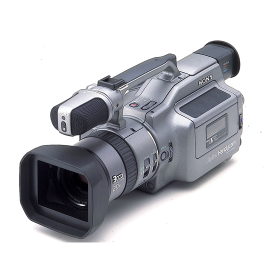 SONY HANDYCAM DCR-VX1000E OPERATION MANUAL Pdf Download | ManualsLib